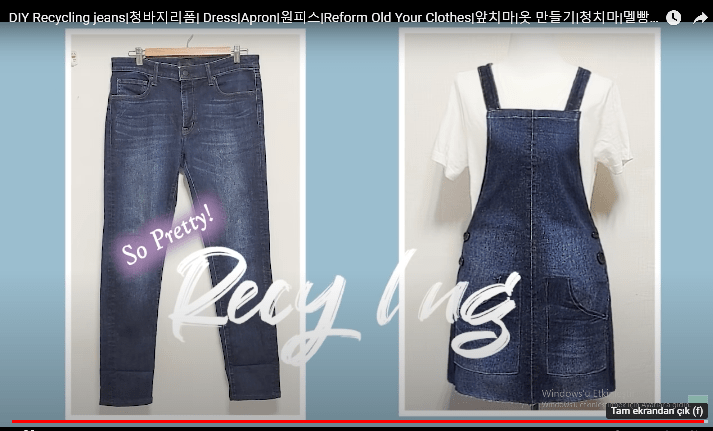 Kot pantolonunuzu elbiseye dönüştürün