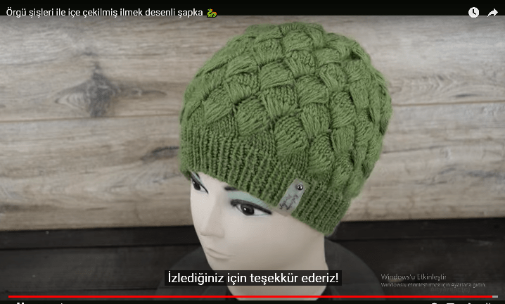 Yeni sezon örgü bere yapılışı