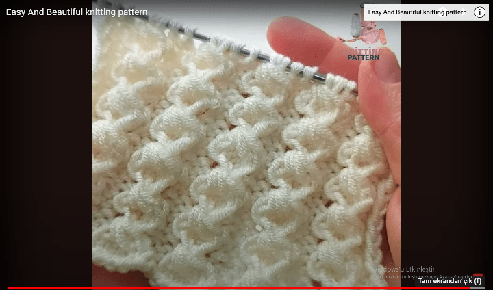 Yeni sezondan yeni örgü deseni