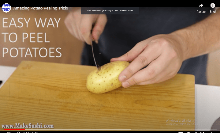 Haşlanmış Patatesi 2 Hamlede Nasıl Soyarsınız