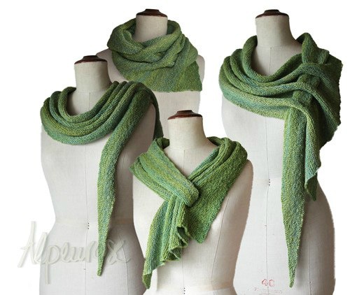 Geçmeli şal yapılışı