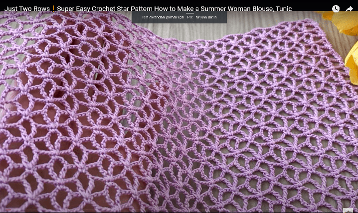 Harika yazlık tığ işi bluz örneği yapılışı