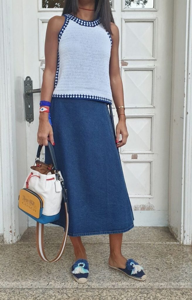 Yazlık tığ işi bluz modellere devam