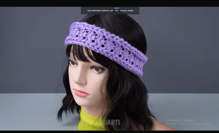 Çok kolay saç bandı yapılışı