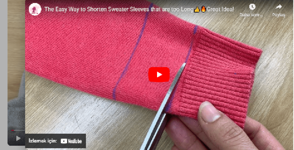 Uzun kazak kolu nasıl kısaltılır