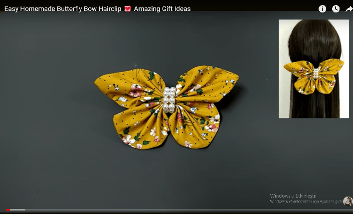 Kelebek saç tokası yapıyoruz