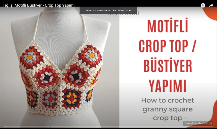 Motiflerden büstiyer yapılışı