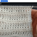 Şiş ile burgulu örgü deseni yapılışı