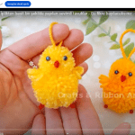 İp ile sevimli civciv yapılışı