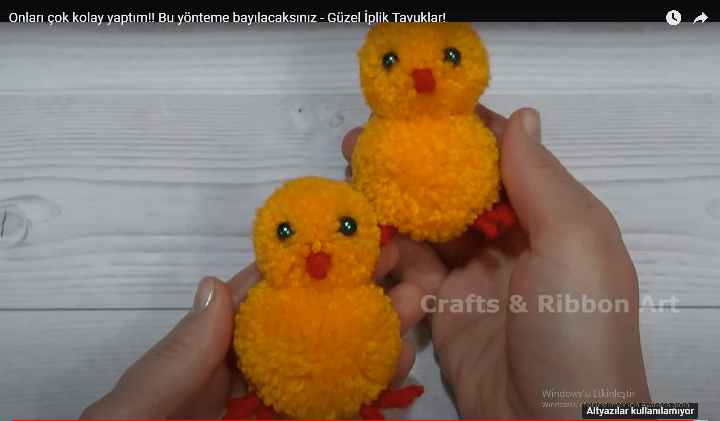 Örgü civcivler yapıyoruz