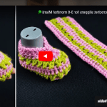 Tek parçadan bebek patik yapılışı