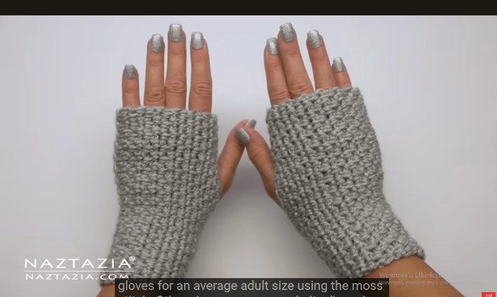Tığ ile kolay parmaksız eldiven yapılışı