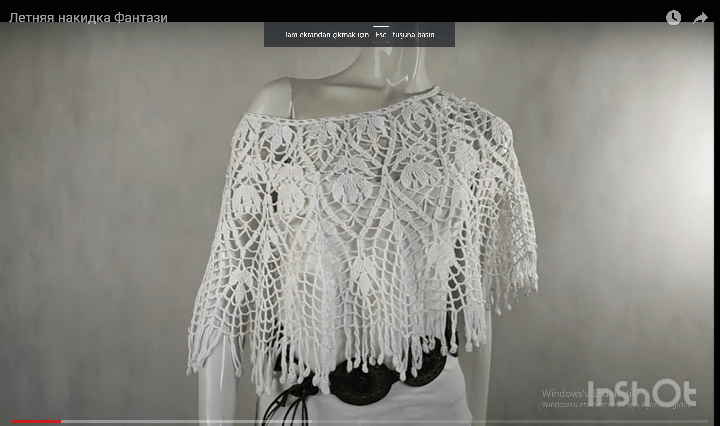 Yaz pelerini yapılışı