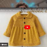Örgü çocuk palto yapılışı