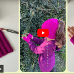 Tığ işi parmaksız eldiven ve bere yapılışı