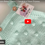 Popcorn bebek tulumu yapılışı