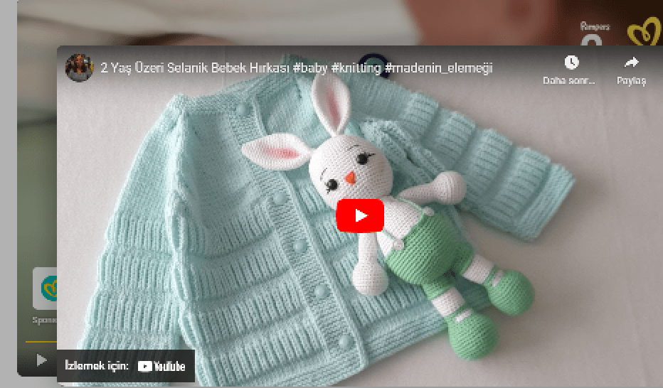 Selanik bebek hırkası yapılışı