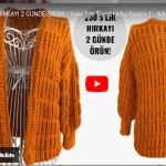 Kalın iple bu hırkayı 2 günde örün