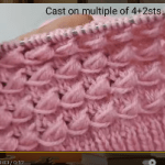 Kabartmalı örgü deseni yapılışı