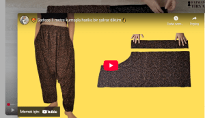 Read more about the article 1 Metre kumaşla kolay şalvar yapılışı