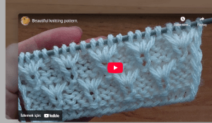 Read more about the article Güzel bir örgü modeli yapılışı