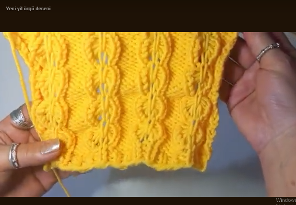 Yeni yıl örgü deseni yapılışı