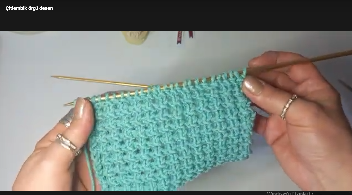 Çitlembik örgü deseni yapılışı