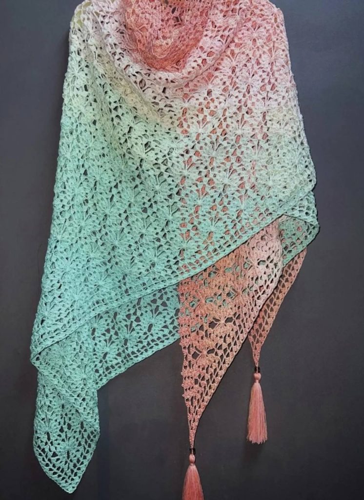 Kelebek şal ve şeması