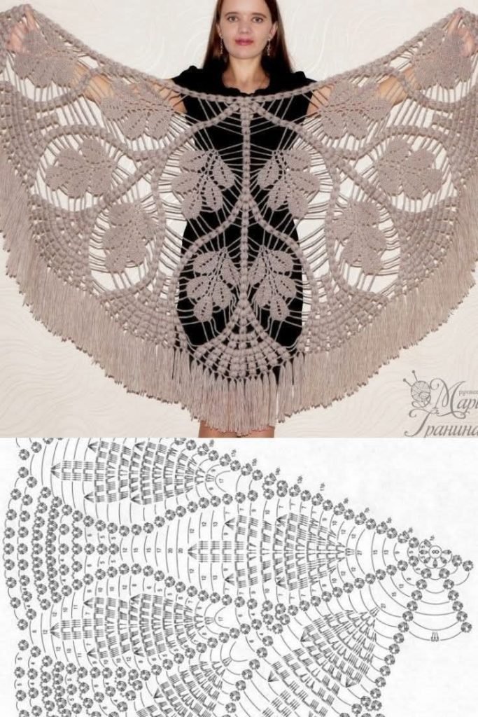 Yaprak şal ve şeması