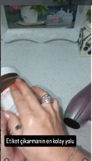 Cam eşyadaki etiket nasıl çıkarılır