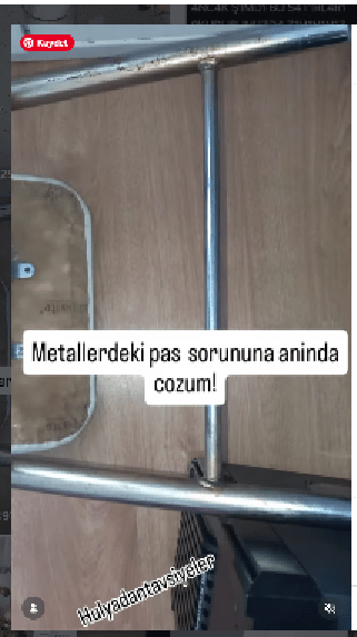 Metaldeki pas lekesini anında geçirin