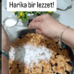 Tırtıklı çikolatalı elmalı pasta
