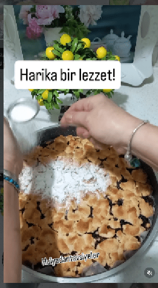 Tırtıklı çikolatalı elmalı pasta