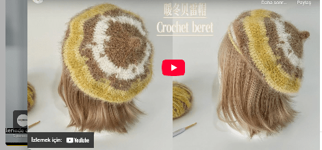 Tığ işi ressam bere yapılışı