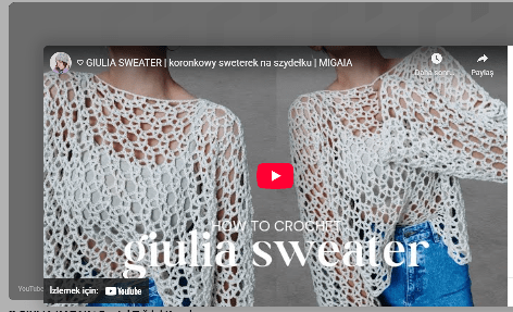 Petek desen tığ işi bluz yapılışı