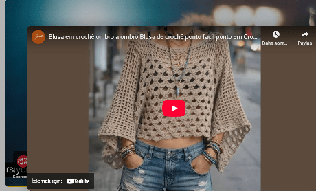 Yeni sezon tığ işi bluz yapılışı