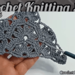 Crochet Triangle Scarf Patterns.Crochet triangle shawl tutorial