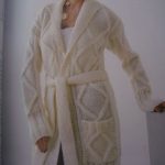 Anlatımlı şal yaka hırka