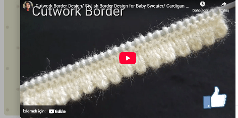Dilimli örgü kenar yapılışı