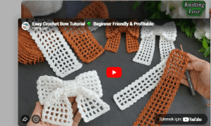 Easy Crochet Bow Tutorial