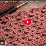 Örgü şal için harika tığ işi model yapılışı