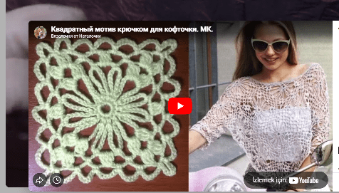 KARE MOTİFLERDEN OLUŞAN ŞAL BLUZ ANLATIMI