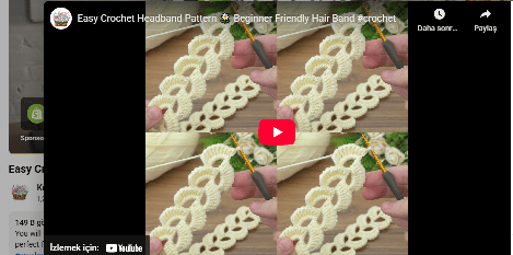 Yeni sezon farklı bir tığ işi yapılışı