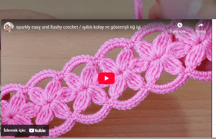 Yeni sezon tığ işi model yapılışı