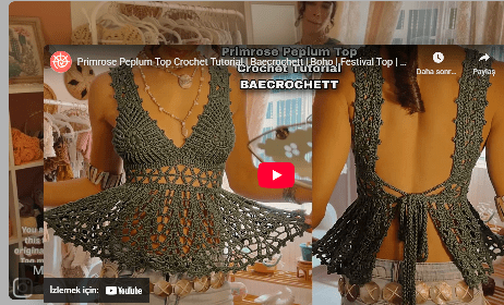 Yazlık tığ işi bluz yeni sezon model