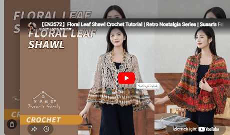 Tığ işi şal anlatım videosu