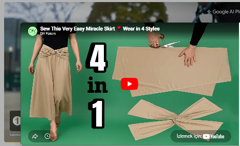 Kolay mucize etek yapılışı