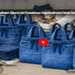 Kot pantolondan kolay çanta yapılışı