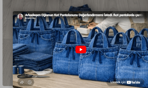 Kot pantolondan kolay çanta yapılışı