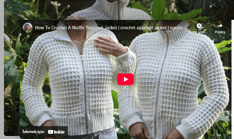 How To Crochet A Waffle Textured Jacket